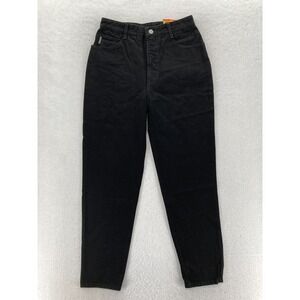 Vintage BONGO Jeans Women's 9 Black Denim Slim Fit Tapered Leg Gene Montesano